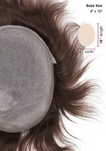Thin Skin Thin Skin 0.08-0.10mm Single Knotted V-Loop Hairline hair systems front