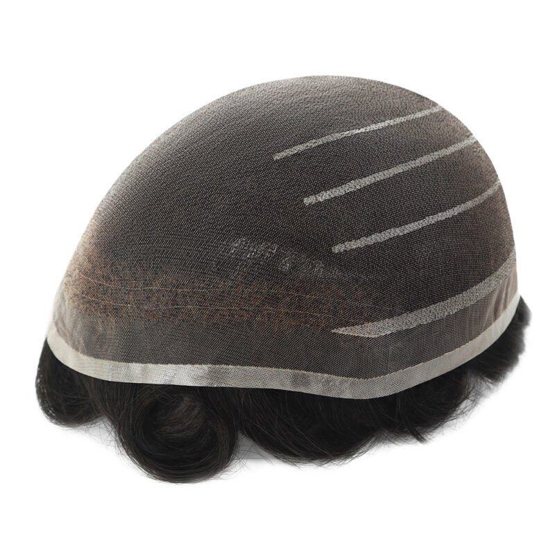 Super Fine Welded Lace Hair System For Men hair systems front