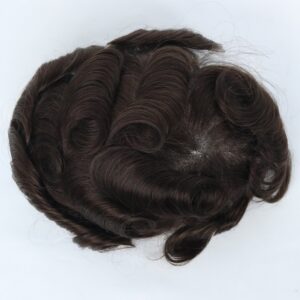 Full Lace with Clips Clip-On Hair System for Men hair systems center
