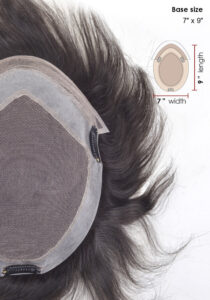 Hollywood Clip-on Hair Replacement System for Men hair systems side