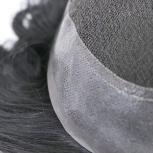 Australia Hair System French Lace in Center with Polyskin All Around hair systems side