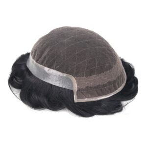 Octagon Hair System-Lace in Center with PU Around hairsystems side