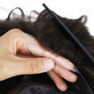 Injection Technique With Full Skin Hair systems back hairline