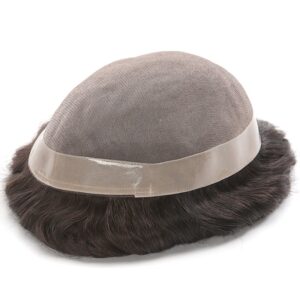Fine Mono in Body 1.25" Polyskin in Perimeter hair systems front