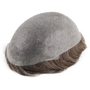 Thin Skin Thin Skin 0.08-0.10mm Single Knotted V-Loop Hairline hair systems top