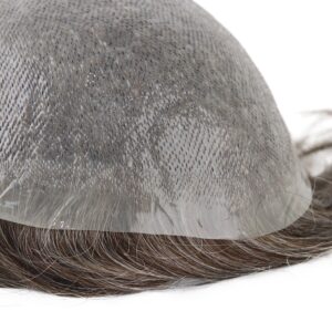 Thin Skin 0.06-0.08mm Single Knotted V-Loop Hairlinehair systems side