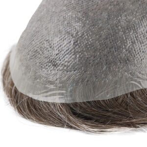 Thin Skin 0.06-0.08mm Single Knotted V-Loop Hairlinehair systems front