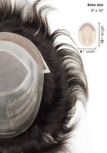 Versalite Fine Mono with Lace Front with PU Cutaways hair systems 1