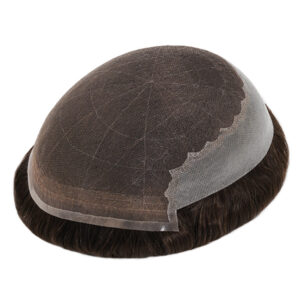 Q6 Hair System French Lace in Body With Thin Skin Back&Sides hair systems front