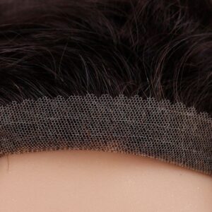 Swiss Lace Base Pre-cut Scalloped Natural-looking Hairline hair systems 3
