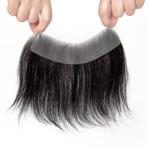 Men’s Frontal Hairpiece Specially Designed to Cover Male Receding Hairline