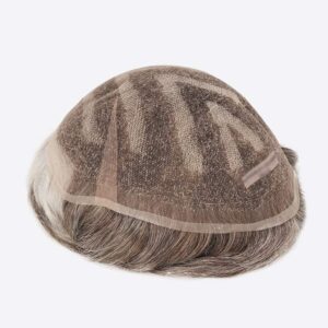 French Lace Stripe Color Hair Systems Back
