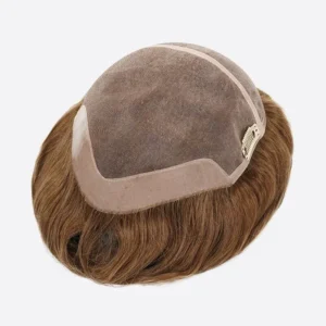 Fine mono and 1″ PU coated at front and back with Clip Hair Systems Center