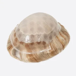 Silk top with Fine mono base ighlight Men’s Hair Systems Front