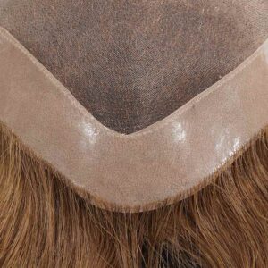 Fine mono and 1″ PU coated at front and back with Clip Hair Systems Front