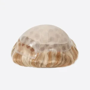 Silk top with Fine mono base ighlight Men’s Hair Systems Side