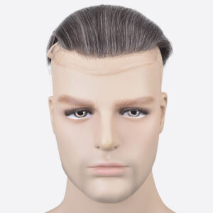 Fine Mono with 1”PU with 1/4” French Lace Front Hair Systems Hairline