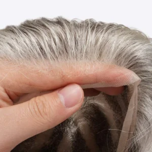 French Lace Stripe Color Hair Systems Hairline